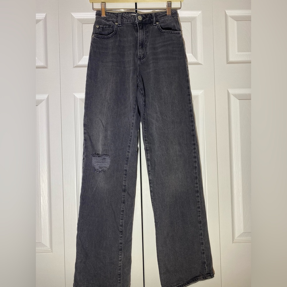Garage Gray Wide Leg Women Jeans